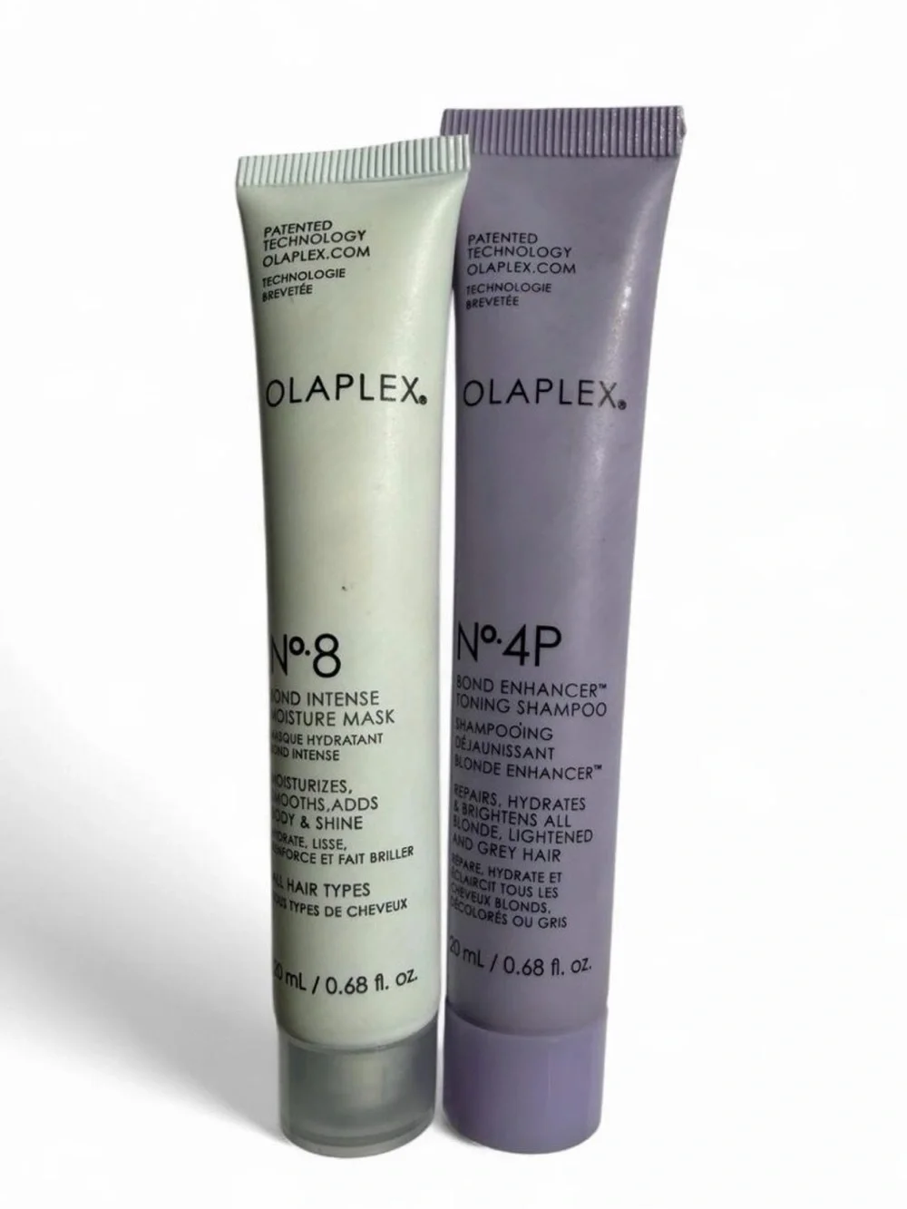 OLAPLEX No.8 Mint Green & No.4P Lavender Purple Hair Masks